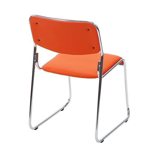 パイプ椅子 4脚セット ミーティングチェア 会議イス 会議椅子