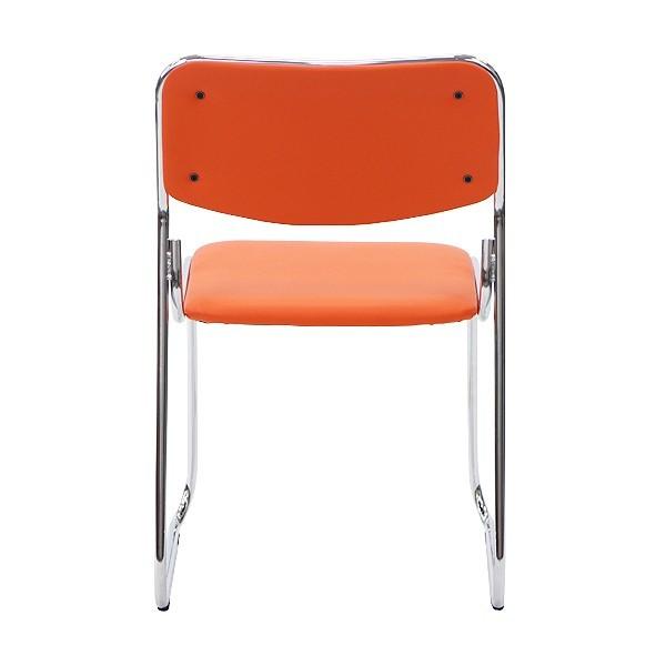 パイプ椅子 4脚セット ミーティングチェア 会議イス 会議椅子