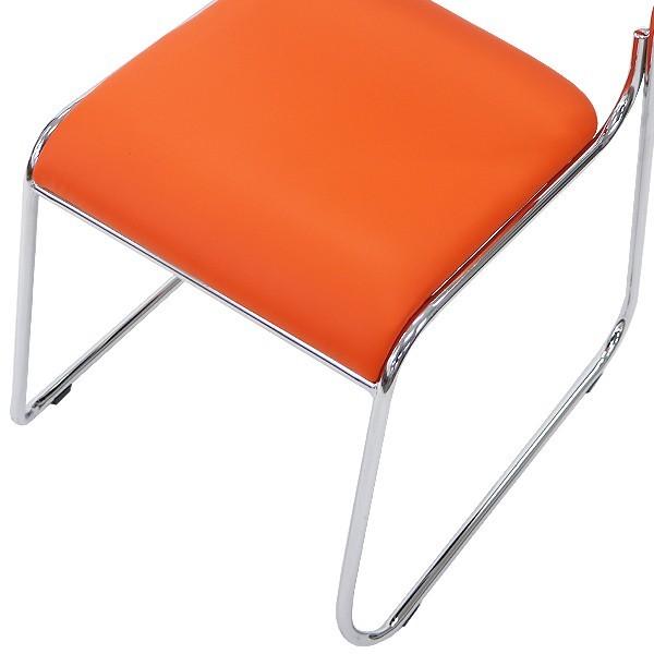 パイプ椅子 4脚セット ミーティングチェア 会議イス 会議椅子