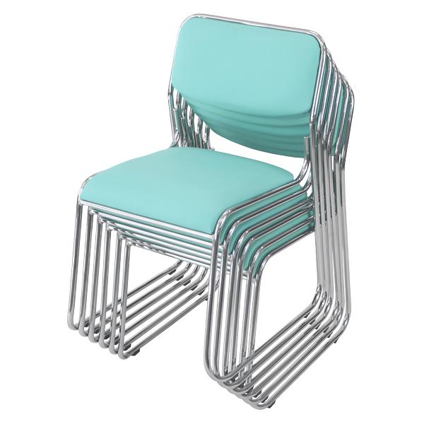 パイプ椅子 4脚セット ミーティングチェア 会議イス 会議椅子