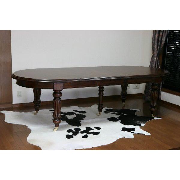 マホガニー 無垢材 会議テーブル ダイニングテーブル エクステンション