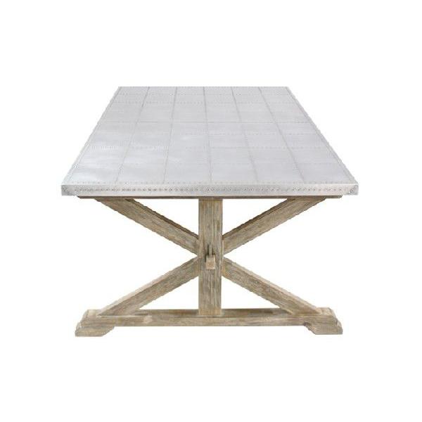 アルミ アルミテーブル ダイニングテーブル ヴィンテージテーブル