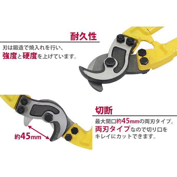 ケ－ブル(電線)カッタ－ ケーブルカッター 1個 モノタロウ 【通販モノタロウ】