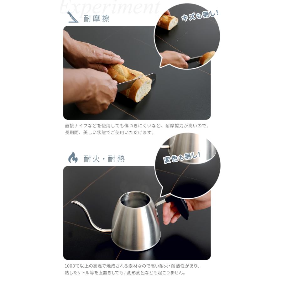 ダイニングテーブル セラミック 人工大理石 単品 伸長 伸縮 拡張 伸びる フレキシブル 鉄 幅広 140 170 200 2人 3人 4人 4人掛 6人 6人掛 高級 天板 耐熱_10