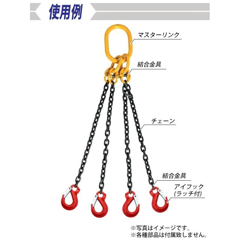 アイフック ラッチ付 使用荷重約1.2t 約1200kg G80 鍛造 フック 吊り具