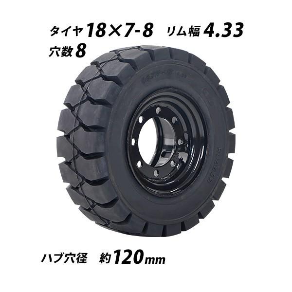 フォークリフト用タイヤ リング式ホイール付き 1本 TR29 タイヤサイズ