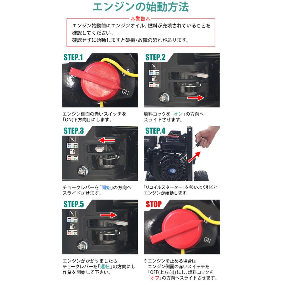 エンジン式高圧洗浄機 17MPa 最大圧力 9.5L/min 流量 高圧洗浄機エンジン式 ガソリンエンジン高圧洗浄機 17MPA 9.5L/min
