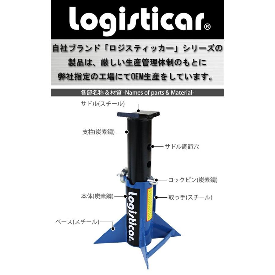 ジャッキスタンド フォークリフト 重機 車 定格荷重計約12t 約12000kg