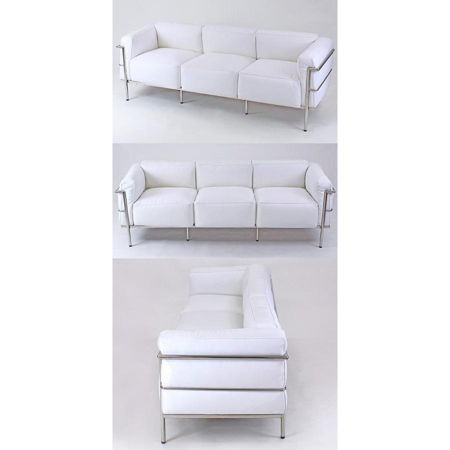 コルビジェデザイン LC3 COMFORT 3P ホワイト 3人掛け トリプル コルビジェデザイン LC3 COMFORT 3P ホワイト 3人掛け トリプル