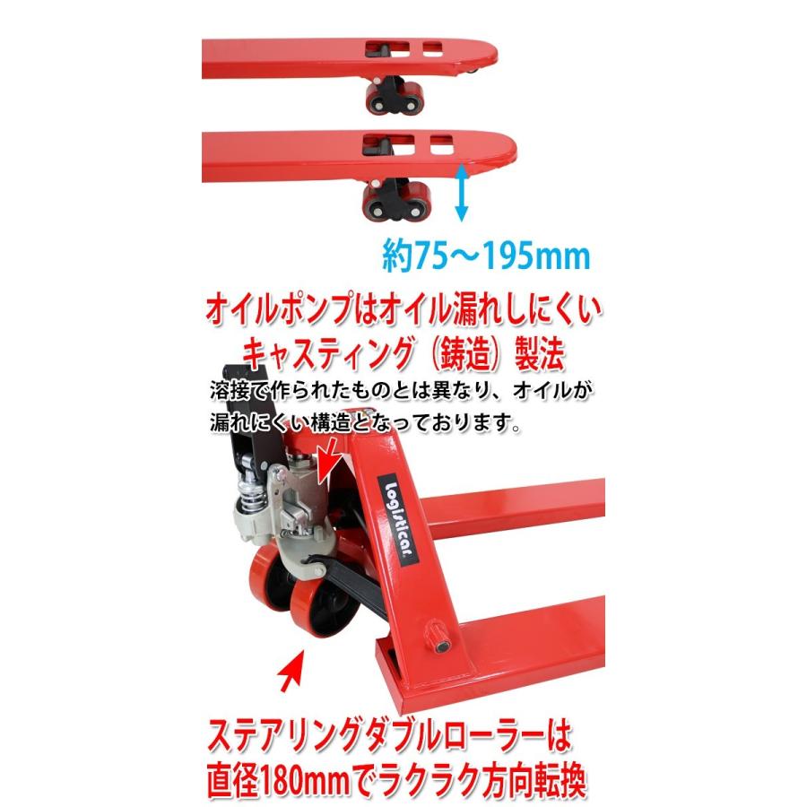 ハンドパレット 超ロング 幅広 幅685mm フォーク長さ1510mm ハンドパレット 超ロング 幅広 幅685mm フォーク長さ1510mm