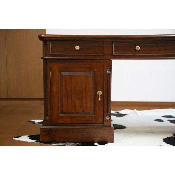 マホガニー 無垢材 アンティーク調 デスク OD-04B : BAUHAUS - 通販