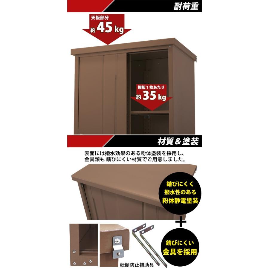 屋外物置 スチール物置 幅約935mm×奥行約650mm×高さ約1550mm 屋外物置 スチール物置 幅約935mm×奥行約650mm×高さ約1550mm
