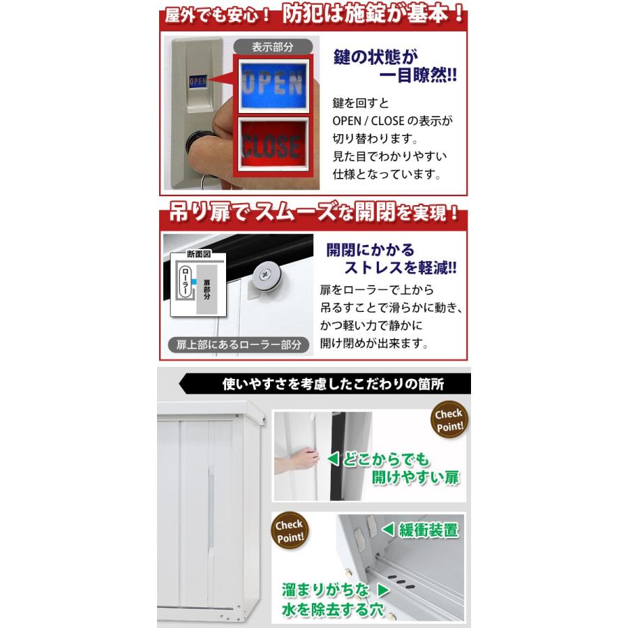 屋外物置 スチール物置 幅約935mm×奥行約650mm×高さ約850mm 屋外物置 スチール物置 幅約935mm×奥行約650mm×高さ約850mm