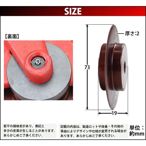 替刃 パイプカッター 単品 1枚 直径約73mm 刃厚約2mm pipecutter-14s用