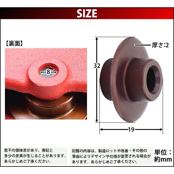 替刃 パイプカッター 単品 1枚 直径約32mm 刃厚約2mm pipecutter-2s用