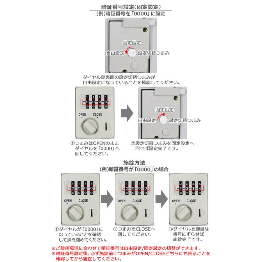 プラスチックロッカー ロッカー 完成品 ハイグレードモデル 横連結可能 2段 4台 ホワイト おしゃれ 水に強い 丈夫 ダイヤル錠付き_6