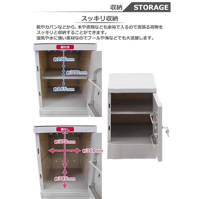 プラスチックロッカー ロッカー エコノミーモデル 連結可能 1人用 1段 4台セット おしゃれ 選べる5カラー 水に強い 鍵付 ABS樹脂製  樹脂ロッカー プラスチック製