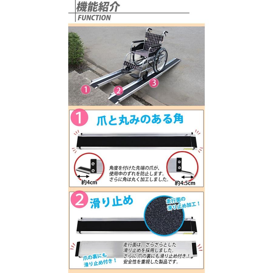 スロープ 長さ91cm*幅76.5cm ・介護用・車椅子・段差解消・自転車・荷車 段さ解消スロープ Lスロープ 高さ4cm×長さ80cm×幅11cm TL-040 TL