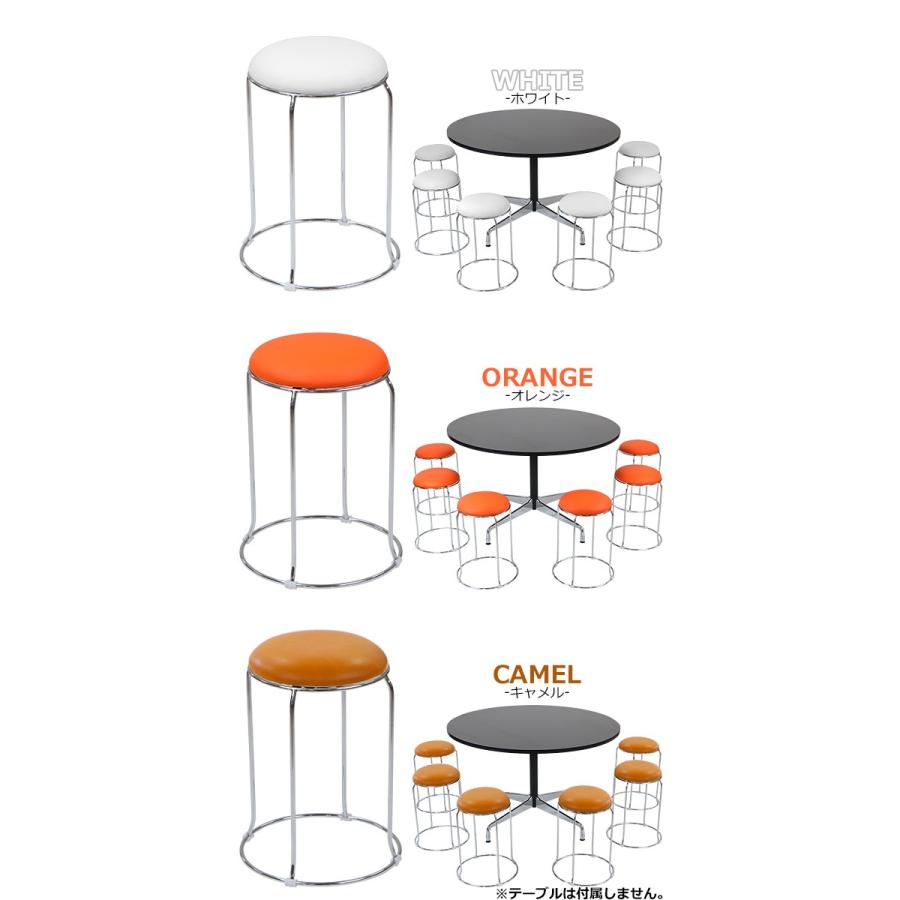 丸椅子 3脚セット 耐荷重約110kg 丸イス スツール ミーティングチェア