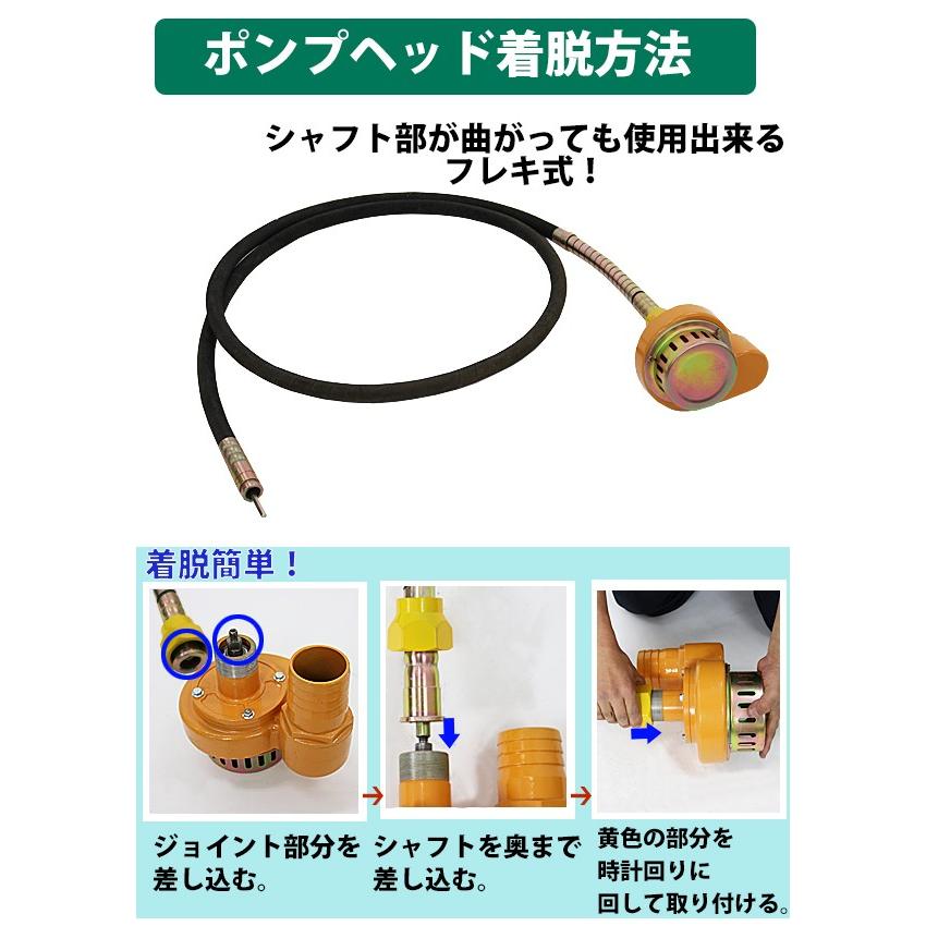 ポンプ 水中ポンプ 土木 建築 工事 フレキ式水中ポンプ 単品