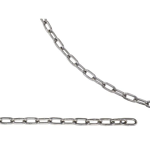ステンレスチェーン チェーン 線径約4mm 使用荷重約300kg 約1m SUS304