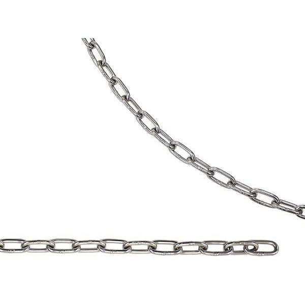 ステンレスチェーン チェーン 線径約4mm 使用荷重約300kg 約6m SUS304