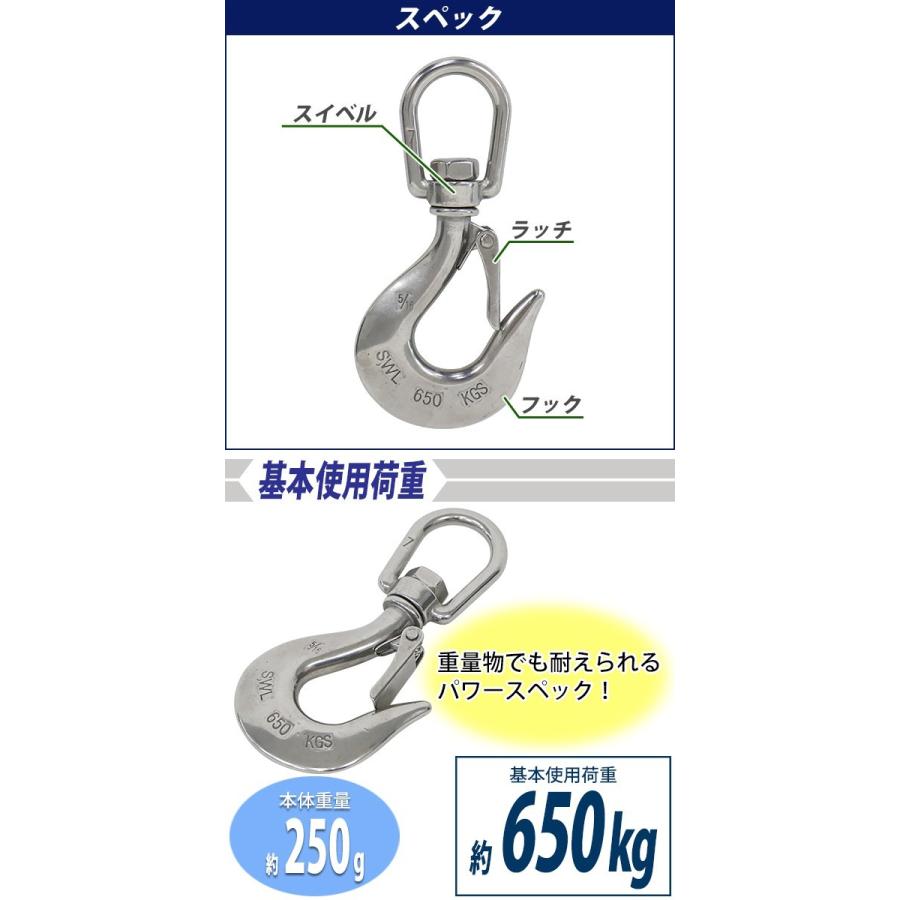 当初の25%off 吊金物・吊治具 ラッチ（スイベルフック・シャックル）