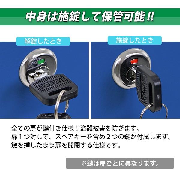 ロッカー おしゃれ スチールロッカー 3人用 ブルー 鍵付き ロッカー おしゃれ スチールロッカー 3人用 ブルー 鍵付き