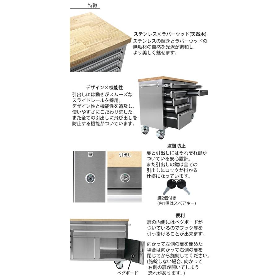 ステンレス ツールキャビネット 総積載荷重約600kg 約幅1670 ステンレス ツールキャビネット 総積載荷重約600kg 約幅1670