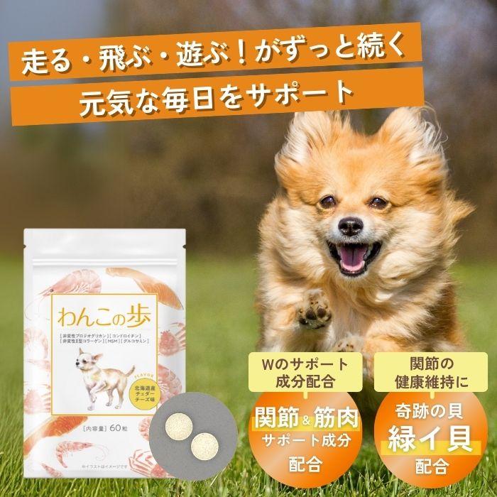犬 サプリ サプリメント 関節 無添加 国産わんこの歩
