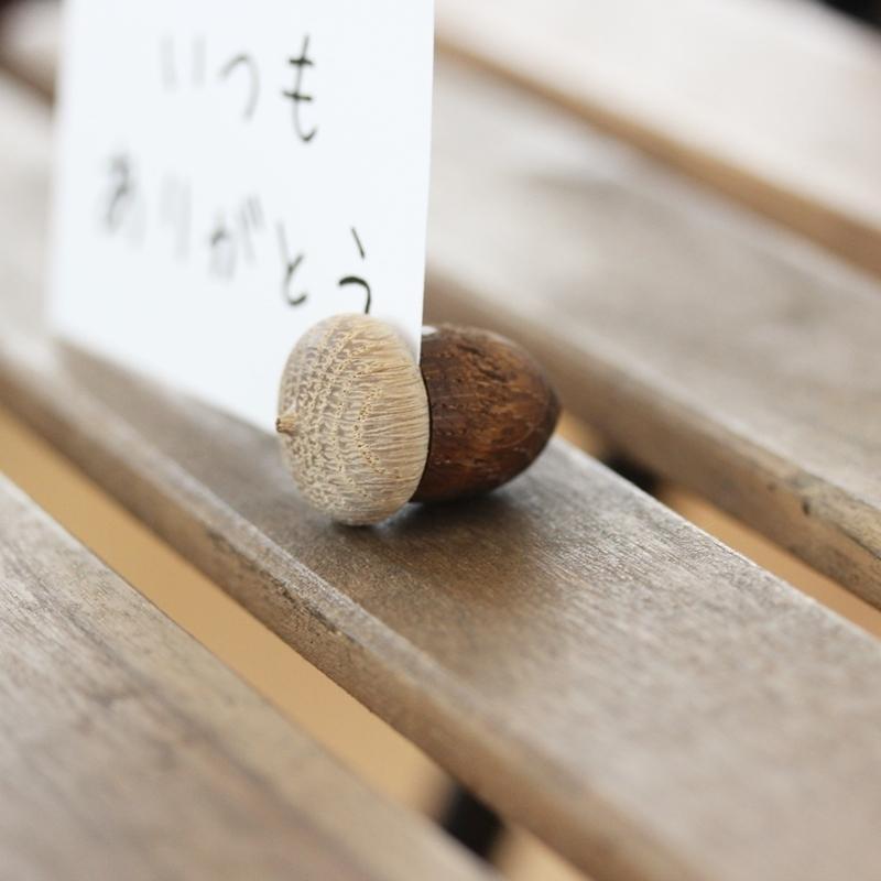 どんぐり木製スタンド どんぐりカードスタンド – 木づかいショップ