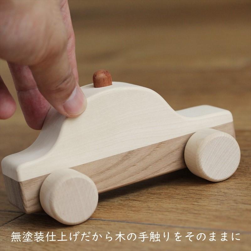 お名前入り】 ころころパトカー おもちゃ くるま 車 木製 日本製