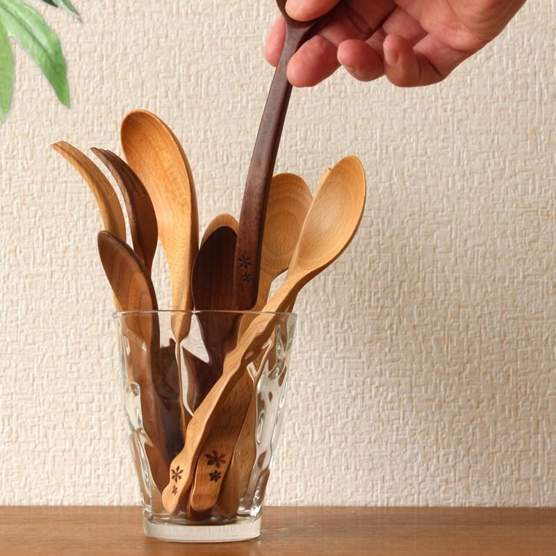 木のフォーク 日本製 国産 木製 カトラリー カフェ キッチン用品 雑貨