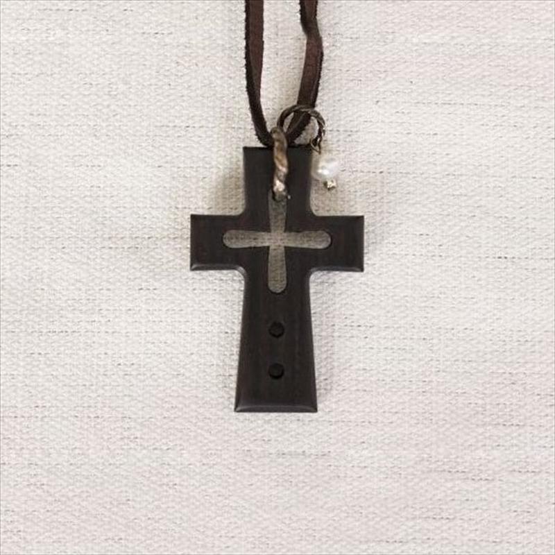 ハンドメイド 木製 十字架 ネックレス 楽天市場】カトリック 聖ベネディクト 木製十字架ネックレス