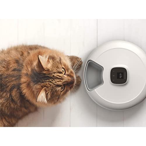 Petoneer NutriSpin 6 Meal Pet Feeder ニュートリスピン  安心の国内サポート 付き PF001 ペット用 自動給餌器 ウェットフード対応 2WAY給電 犬猫お留守番対策｜baxonshop-honten｜04