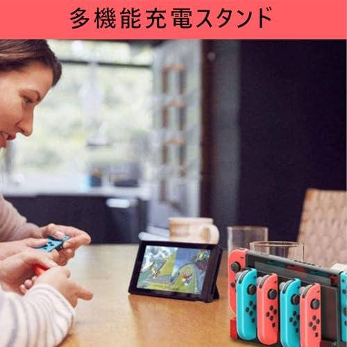 Elnicech ジョイコン用 充電スタンド OLED/Switch 用 充電ホルダ ー 5in1 2024アップグレード版 収納 一体型 Joy-Con コントローラー充電 5台同時充電可能 急速｜baxonshop-honten｜06