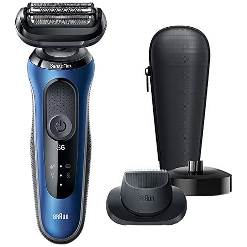 ブラウン メンズシェーバー 3枚刃 ブルー BRAUN Series6 ブラウン メンズシェーバー 3枚刃 ブルー BRAUN Series6