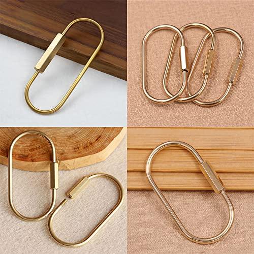 キーホルダー 金具 リング ゴールドキーリング 真鍮 スクリュー