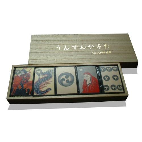 大石天狗堂(Ooishi Tengudo) うんすんかるた(桐箱) 257mm*30mm*96mm 5 