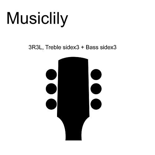 Musiclily Economy 3対3 ロトスタイル 密封 エピフォンレスポールSG ESギター用ペグセット、キーストーンボタンクロム｜baxonshop-honten｜03