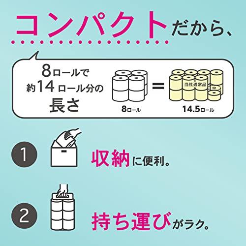 ネピア 木材パルプ プレミアムソフト トイレットロール 1.8倍巻100m ホワイト(シングル) 無香料 64ロール(8ロール*8個) ケース品｜baxonshop-honten｜04