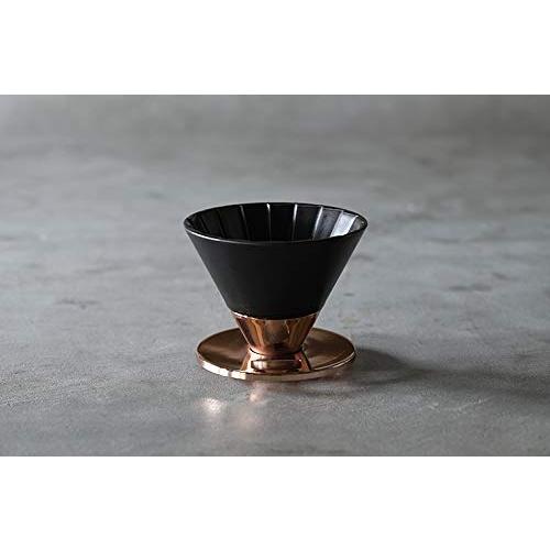 Coffee Dripper Matte Black (コーヒードリッパー マットブラック) [佐賀県/有田] Beasty Coffee 金属とのコンビネーションが印象的なドリッパー｜baxonshop-honten｜04