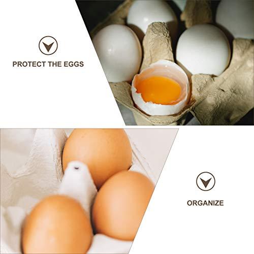 POPETPOP 卵パック 卵トレー 紙製 10個セット パルプ紙卵フラット 強化フラット 卵ホルダー 保管容器 再利用可能 卵 収納ボックス卵ラック 卵容器｜baxonshop-honten｜04