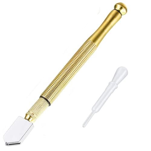 ガラスカッター 切断板厚3-15mm 超硬オイル硝子切り 切断工具 ミラータイルカット オイル補充 滑り止め 簡単操作 の商品画像