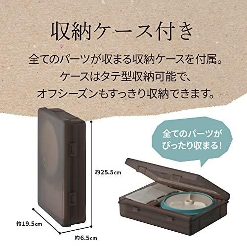 ドウシシャ かき氷器 収納を考えた手動かき氷器 バラ氷可能 収納ケース付｜baxonshop-honten｜05