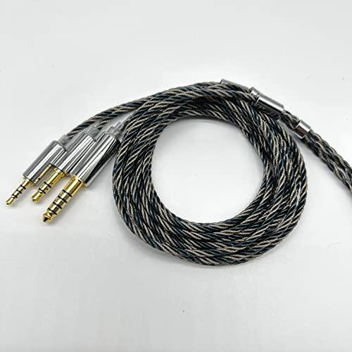 JSHiFi-Vampire 2pin4.4mmリケーブル銀箔糸と銅混合 2pin交換ケーブル 4.4mmイヤホンアップグレードケーブル (2pin4.4mm)｜baxonshop-honten｜02