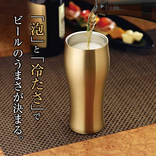 ドウシシャ飲みごろ ビールタンブラー 420ml ゴールド DSB-420GD｜baxonshop-honten｜02