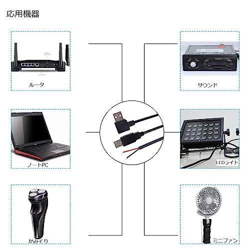 KSOPUERT USB 2.0 裸線オープンエンドケーブル 4本 12インチ KSOPUERT USB 2.0 裸線オープンエンドケーブル 4本 12インチ