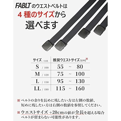 [ノーボーダー] 軽量ナイロンベルト 38mm幅 [日本製] FABLT N38｜baxonshop-honten｜03