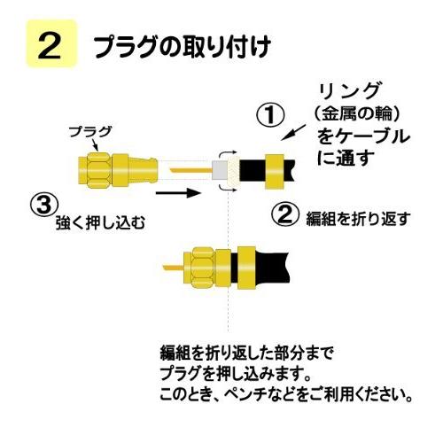 富士パーツ商会 4K8K放送対応 アンテナ接栓 10個入り 4C用F型接栓 アルミリング 4C-10P｜baxonshop-honten｜04